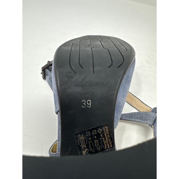 Sundance Women's NEW Viloria "Denim" Blue Leather Suede Heels size 39 (US 8) - Picture 8 of 8